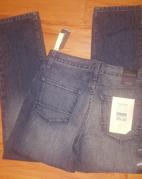 Nautica Glacier Blue Athletic Fit Denim Jeans - Picture 3 of 5